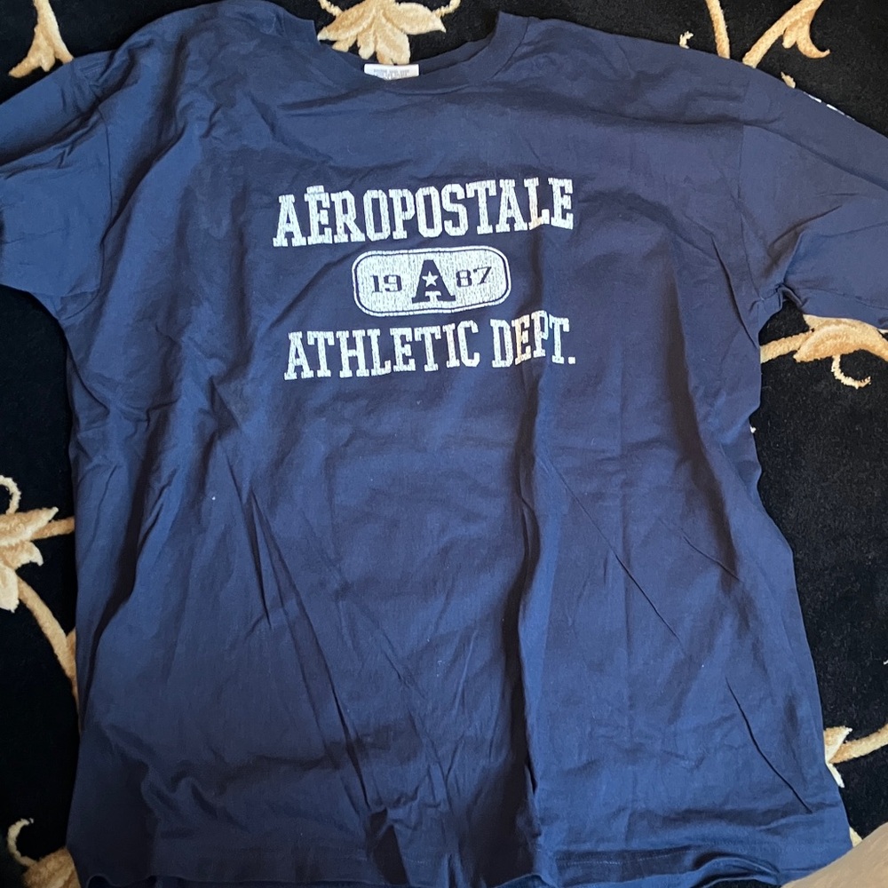 Vintage 1990’s/ 2000’s Aeropostale Athletic Dept. Tee in Dark Blue